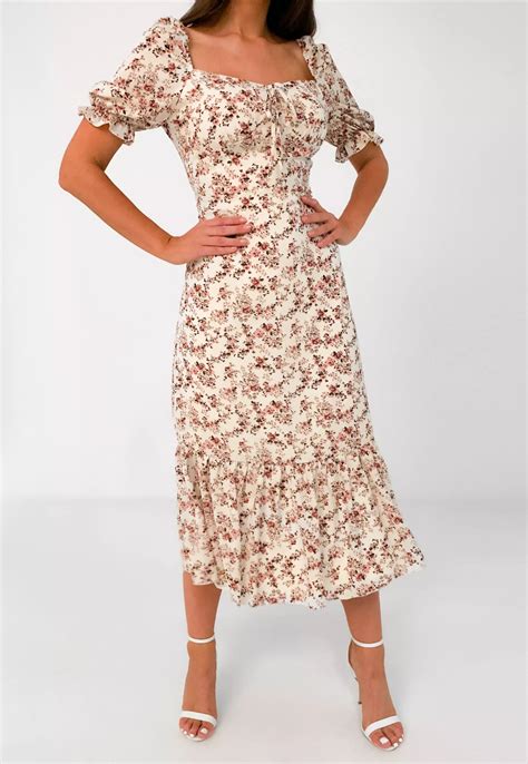 Floral Milkmaid Midi Dress Dresses Images 2022