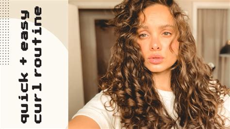 My Quick And Easy Curly Hair Routine For Volume And Definition Youtube