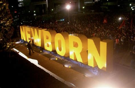 The Newborn Monument Unveiled At The Celebration Of The 2008 Kosovo Download Scientific