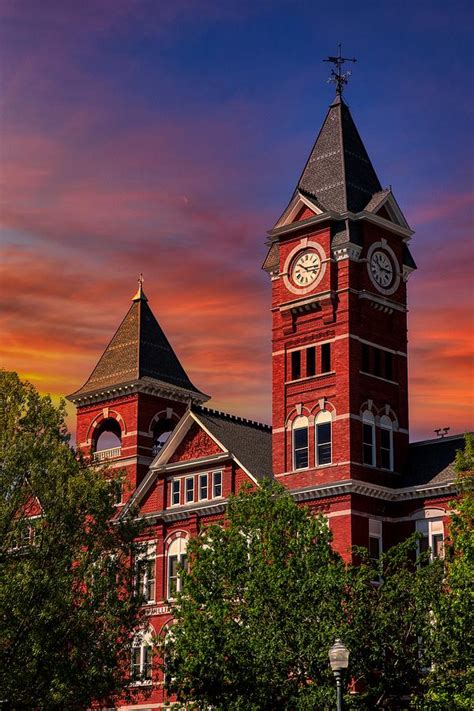 Samford Hall Sunrise Auburn University Photograph By Mountain Dreams
