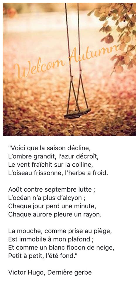 Poème Dautomne Tout Petit Texte Sur L Automne