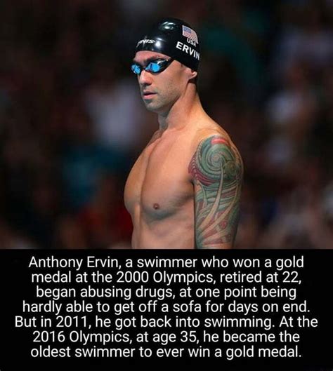 Anthony Ervin A Swimmer Who Won A Gold Medal At The Olympics Retired At Began Abusing