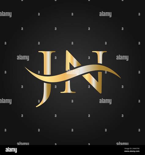 Letter Jn Logo Design Template Jn J N Letter Logo Modern Flat