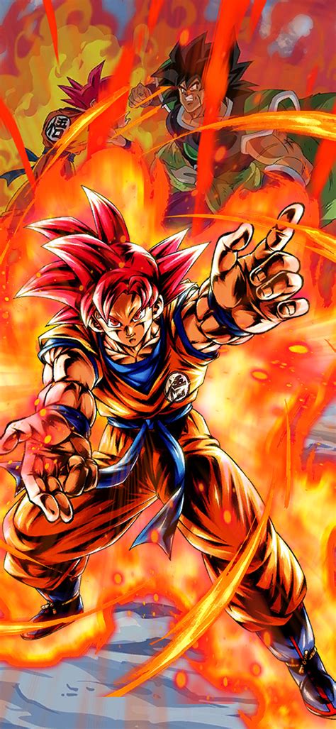 New Super Saiyan God Goku Wallpaper 1080x2340