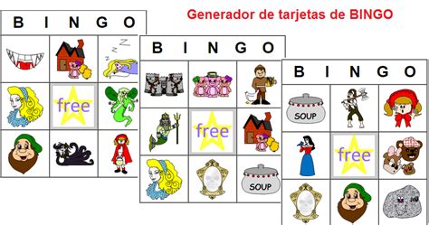 Herramientas Educativas Generador De Tarjetas De Bingo Con Imágenes