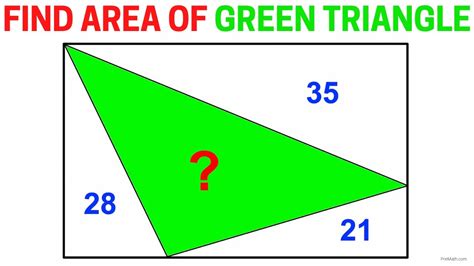 Find Area Of The Shaded Triangle In A Rectangle Important Geometry Skills Explained Fun