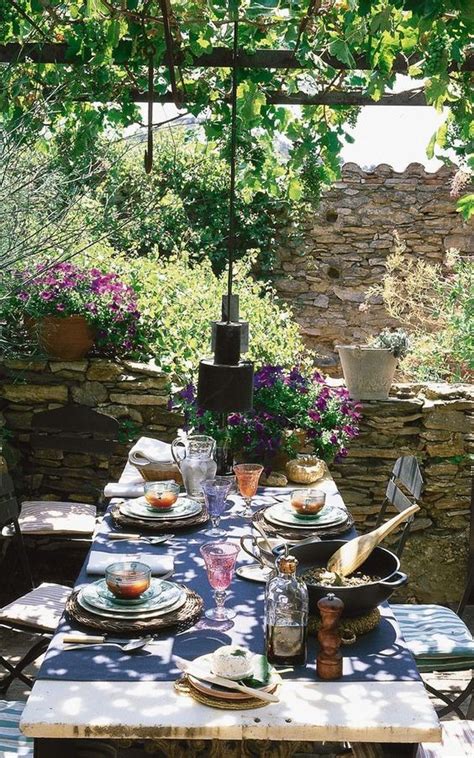 Decor And Recipes Inspiration Outdoor Dining Provence