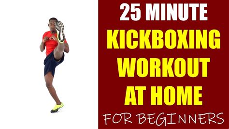 25 Minute Kickboxing Workout At Home For Beginners Youtube