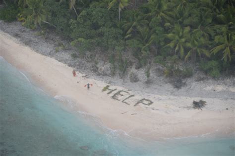 Three Men Rescued From Deserted Island After Spelling Help With Palm