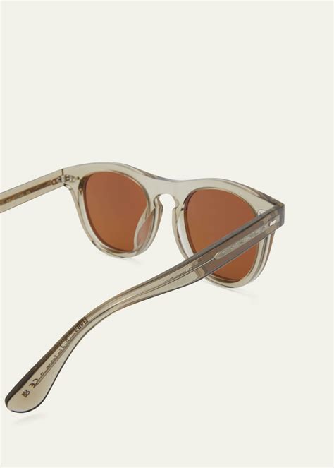 Oliver Peoples Rorke Round Acetate And Crystal Sunglasses Bergdorf Goodman