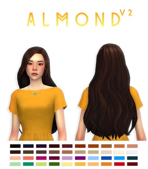 Almond Hair V2 At Simandy The Sims 4 Catalog