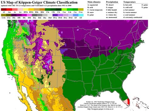 Updated World Map Of The Koppen Geiger Climate Classification Map Of