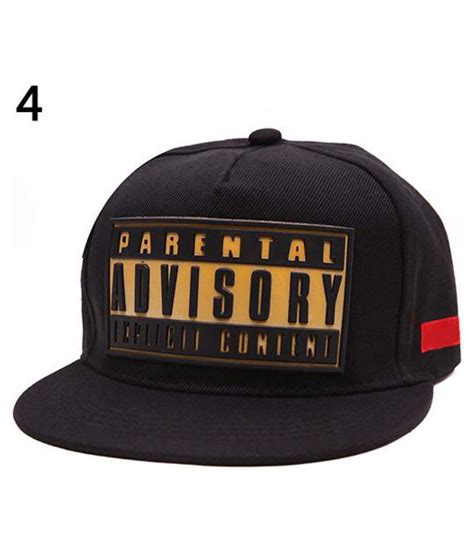 Unisex Parental Advisory Street Hip Hop Rubber Letter Baseball Cap