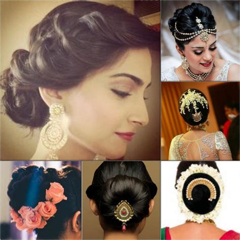 Two puff side bangs with a long braid plait hairstyle · 8. Indian Wedding Hairstyles For Mid to Long Hair - FABB