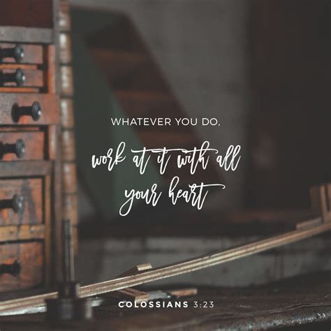 Colossians 3 23 Niv The Living — Psalm 48 Niv In Peace I Will