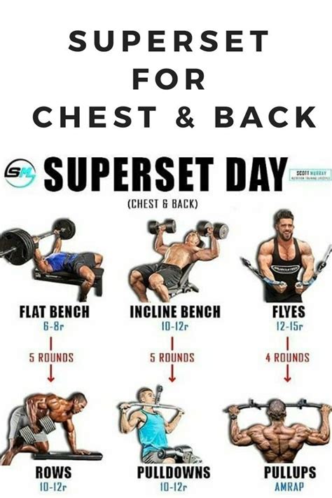 Superset Exercises For Chest And Back Supersetworkout Chest Back Exercises Superset Chest