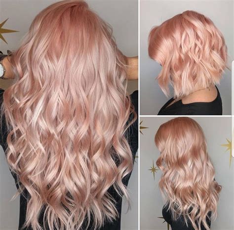 Rose Gold Hair Brunette Hair Color Rose Gold Hair Color Pastel Gold