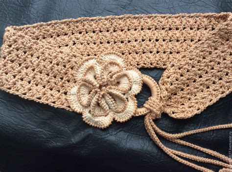 Wide Belt Knit Crochet Shop Online On Livemaster With Shipping