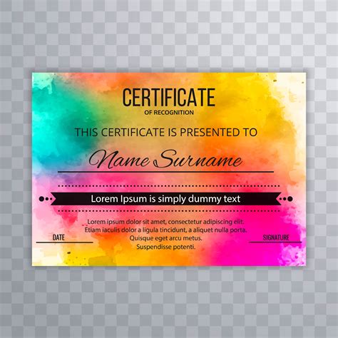 Abstract Colorful Certificate Background 257337 Vector Art At Vecteezy