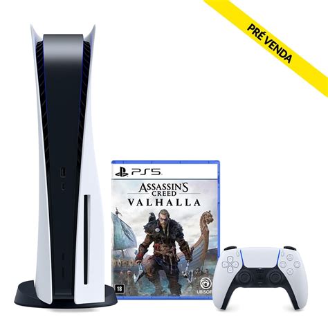 Console Playstation 5 Jogo Assassins Creed Valhalla Edição Limitada