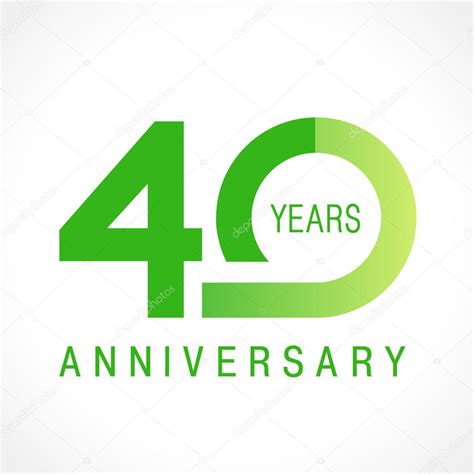 40 aniversario logo clásico vector de stock por ©koltukov alek 87394552
