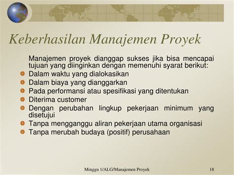 Ppt Konsep Dan Pengertian Manajemen Proyek Powerpoint Presentation