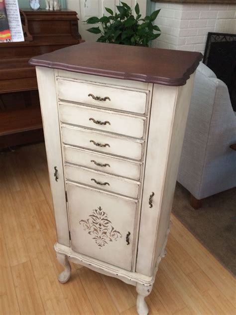 Hand Painted Jewelry Armoire With Images Jewelry Armoire Diy