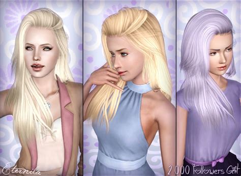 My Sims 3 Blog Raon 36 Hair Retextures By Eternila