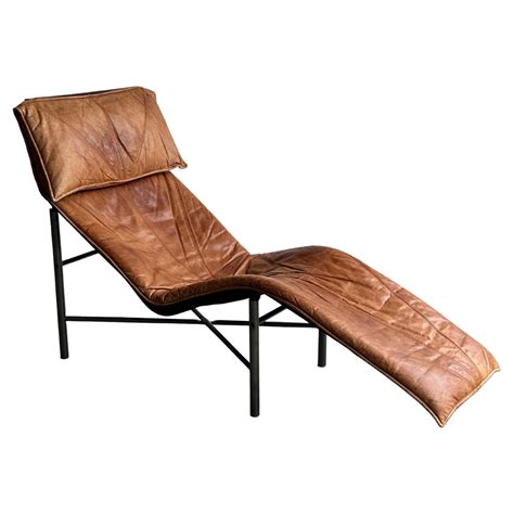 Vintage Cognac Leather Chaise Longue By Tord Bjorklund For Ikea Sweden 1970 At 1stdibs Ikea
