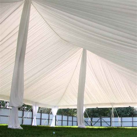 Tent Leg And Pole Draping