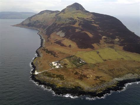 Aerial Photographs Of Holy Island Isle Of Arran Firth Of Clyde Scotland