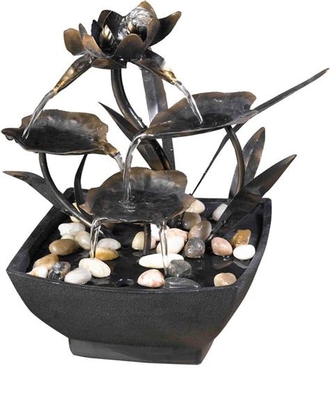 Buy Jeco Cadono Metal Leaves Tabletop Fountain Online At Lowest Price