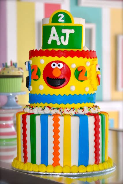 Leahs Sweet Treats Sesame Street Birthday Cake
