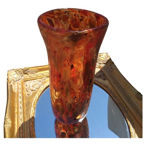 Murano Glass Amber Swirl Vase At 1stdibs Murano Swirl Vase Murano Swirl Glass Vase