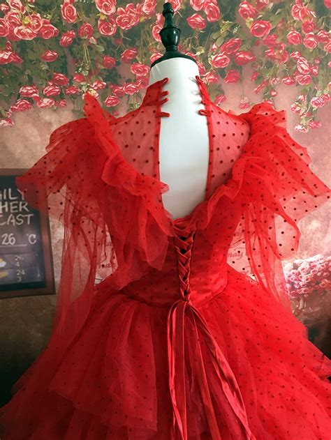 Beetlejuice Movie Lydia Cosplay Costume Lydia Red Dress - Etsy Canada