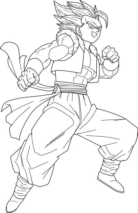 All rights belong to their respective owners. Gogeta Lineart by BrusselTheSaiyan on DeviantArt