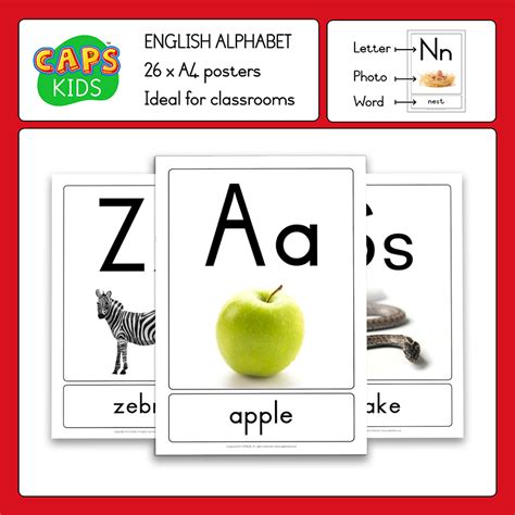 Enter any letters to see what words can be formed from them. A4 Posters - English alphabet with words (PDF) - CAPSkids | CAPS ...