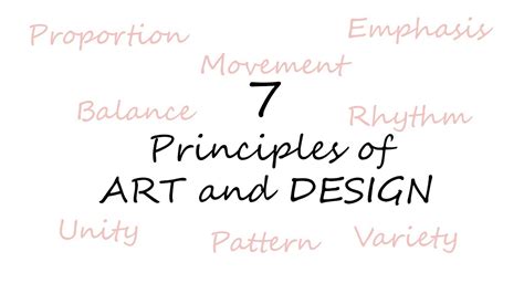 7 principles of art and design narrated step by step youtube