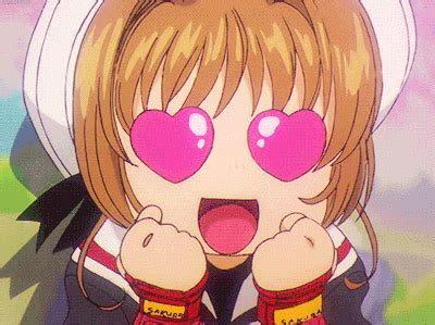 Heart Eyes Gif Anime Big Emoji Smiles And Looks With Loving Eyes