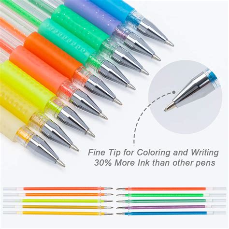 Buy Glitter Gel Pens 100 Color Glitter Pen Set For Making Cards 30
