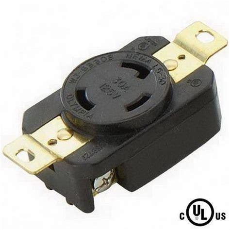 30 Amp 125v Nema L5 30r Locking Receptacle Powertronics