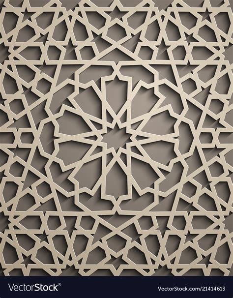 Brown Background Islamic Ornament Royalty Free Vector Image