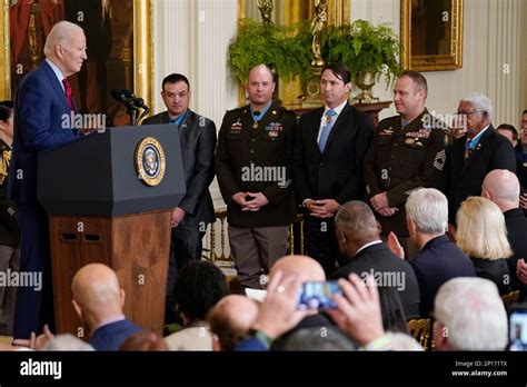 President Joe Biden recognizes former Medal of Honor recipients from