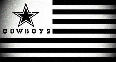 Horizontal Dallas Cowboys Flag Stencil Mylar Football Signs Sport Flags