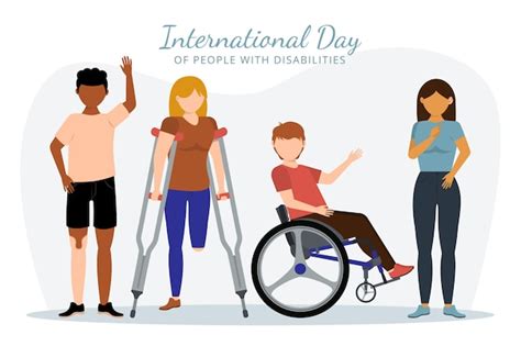 Free Vector Flat Design International Day Of People With Disability