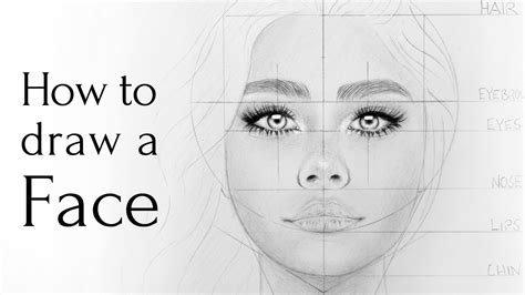 How To Draw A Face For Beginners Easy Step By Step Tutorial Youtube