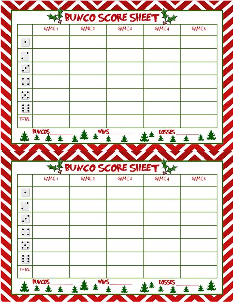 I Seemed To Have Skipped Making A Bunco Score Sheet For Thanksgiving