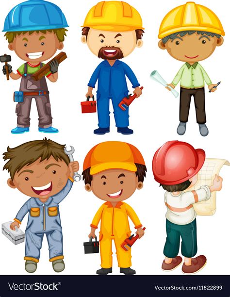 People Doing Different Types Of Jobs Royalty Free Vector