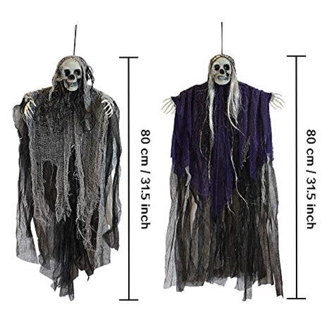 JOYIN Pack Hanging Halloween Skeleton Ghosts Decorations Grim Reapers For Best Halloween
