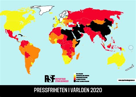 World Press Freedom Index 2020 Nordicom